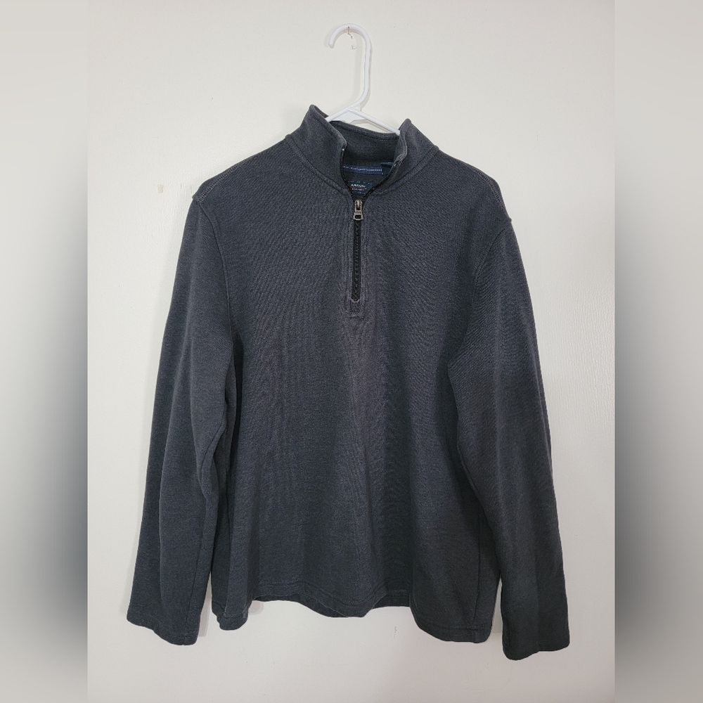 Arrow pull-over sweater with mid zipper